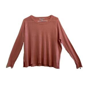 Philosophy Republic Women Med Pink Long Sleeve Shirt Cotton Blend BalletCore EUC